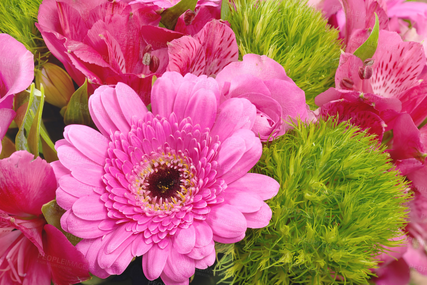 Buy stock photo Bouquet with different kind of flowers