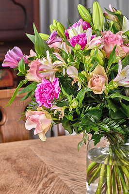 Buy stock photo Bouquet with different kind of flowers