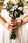 The perfect bouquet always compliments your wedding dress