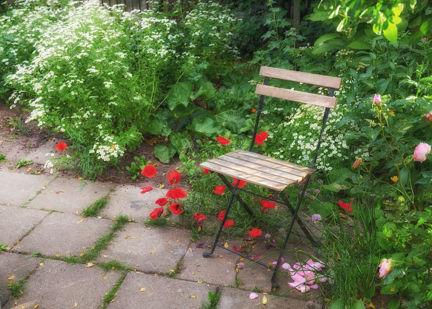 Buy stock photo The private spot of the Gardener - the beauty of garderning 