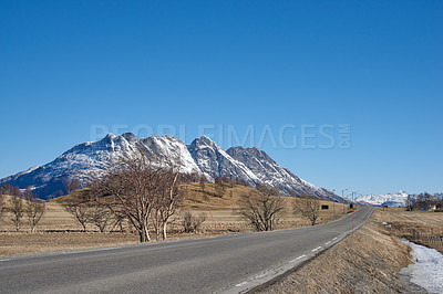 Buy stock photo Shot of a beautiful winter's scene