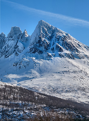 Buy stock photo Shot of a beautiful winter's scene