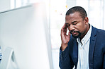 Job stress can easily bring on a headache