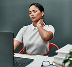 Working at a desk is a common cause of back and neck pain