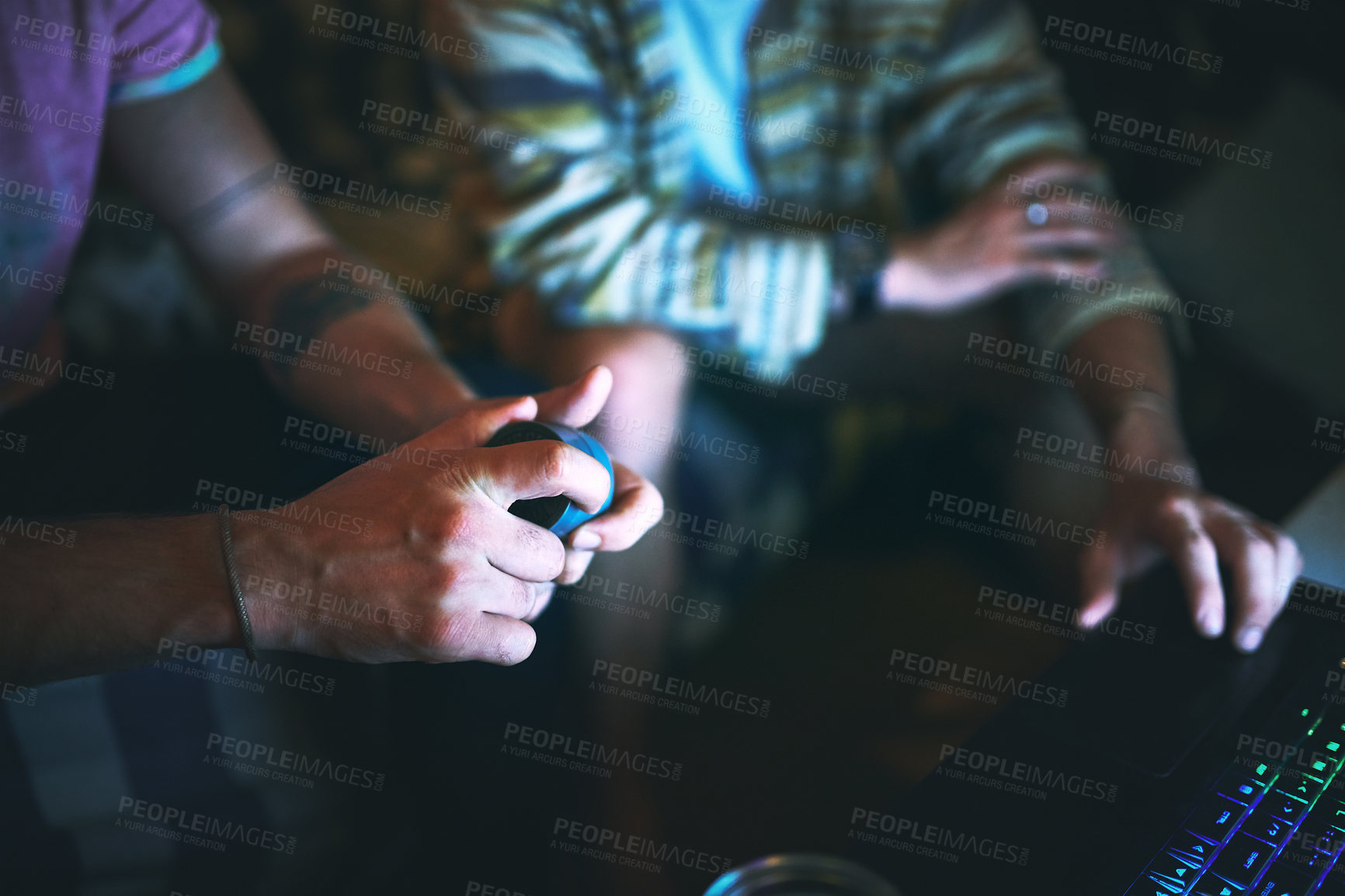 Buy stock photo Weed, tin and cannabis with hands of person for smoking, stress relief and cbd. Holistic medicine, marijuana and hemp with closeup of people in living room at home for drugs, 420 benefits and thc