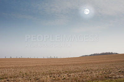 Buy stock photo Farmland ready for harvesting