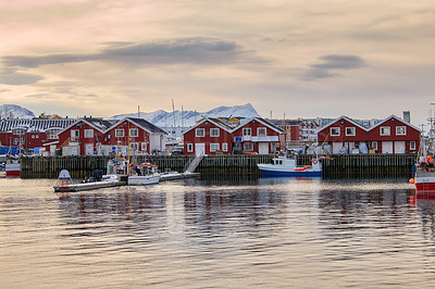 Buy stock photo The city of Bodo and surroundings