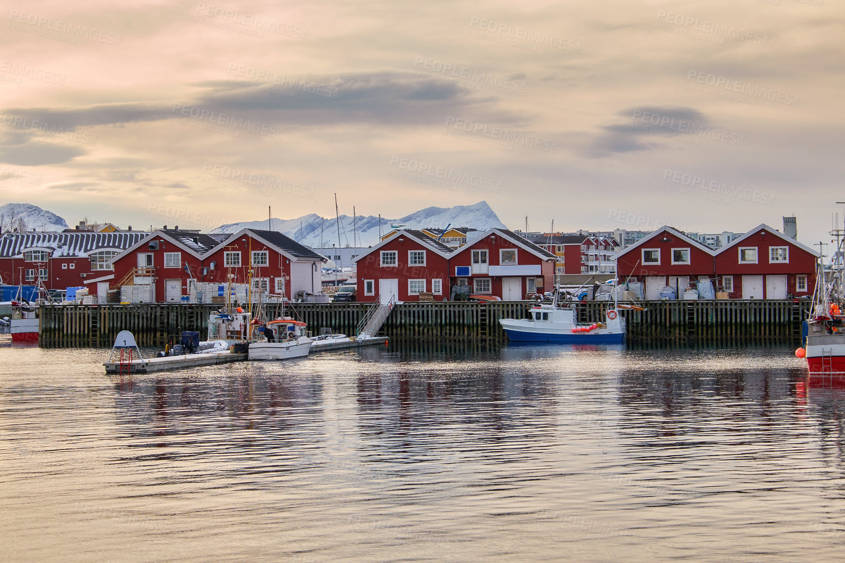 Buy stock photo The city of Bodo and surroundings