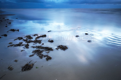 Buy stock photo A photo of beautiful sunset at the beach