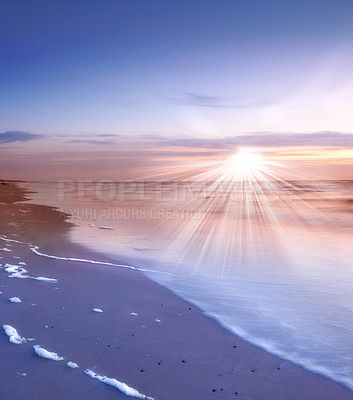 Buy stock photo A photo of a Tropical beach and ocean