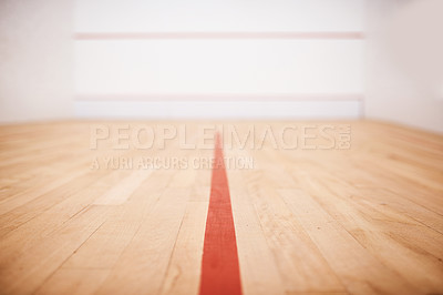 Buy stock photo Shot of an empty squash court