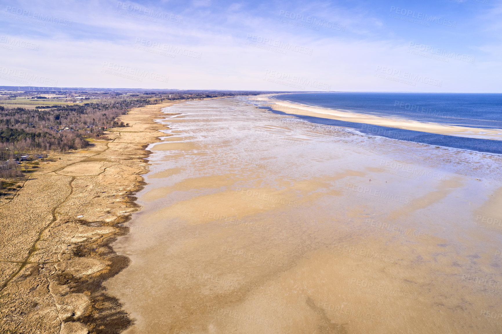 Buy stock photo The east coast of jutland facing Kattegat