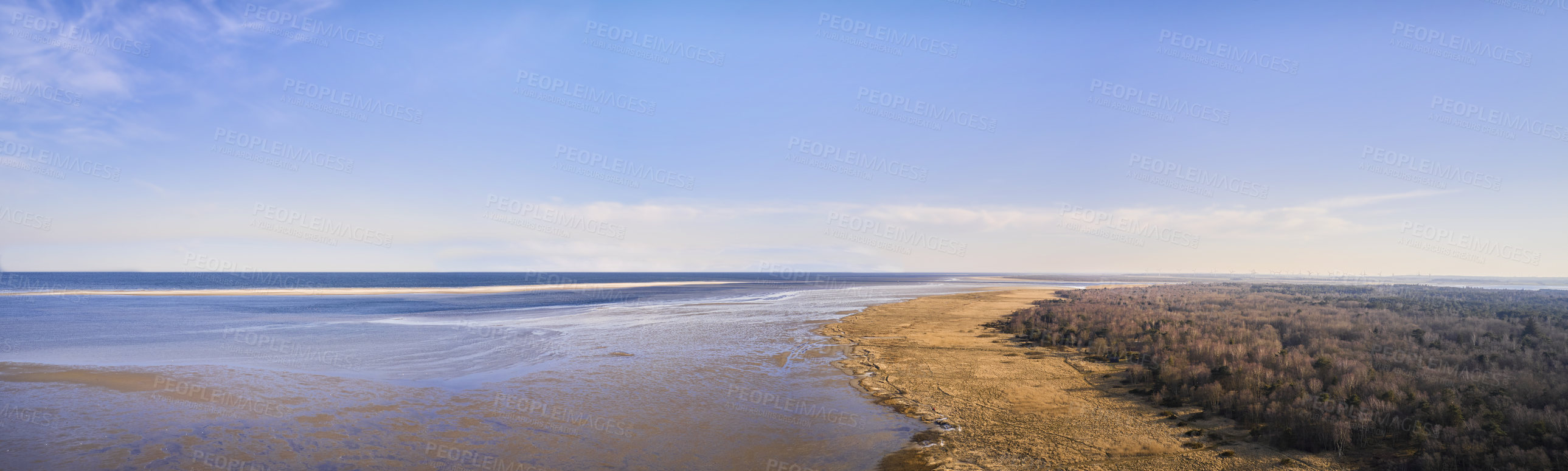 Buy stock photo The east coast of Jutland facing Kattegat