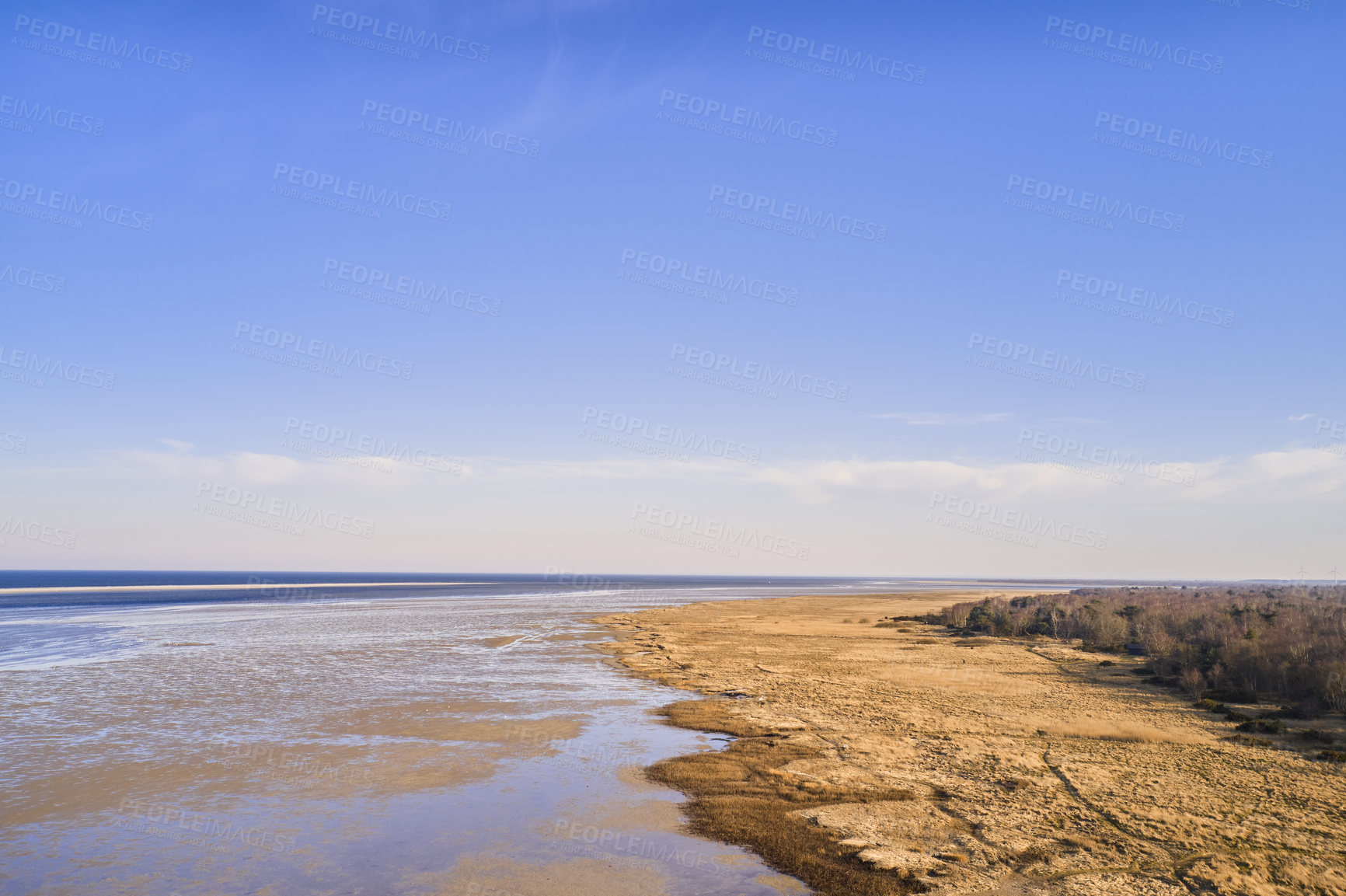 Buy stock photo The east coast of jutland facing Kattegat