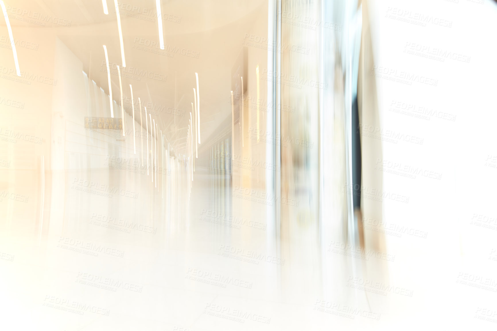 Buy stock photo Background images of the interior of an airport