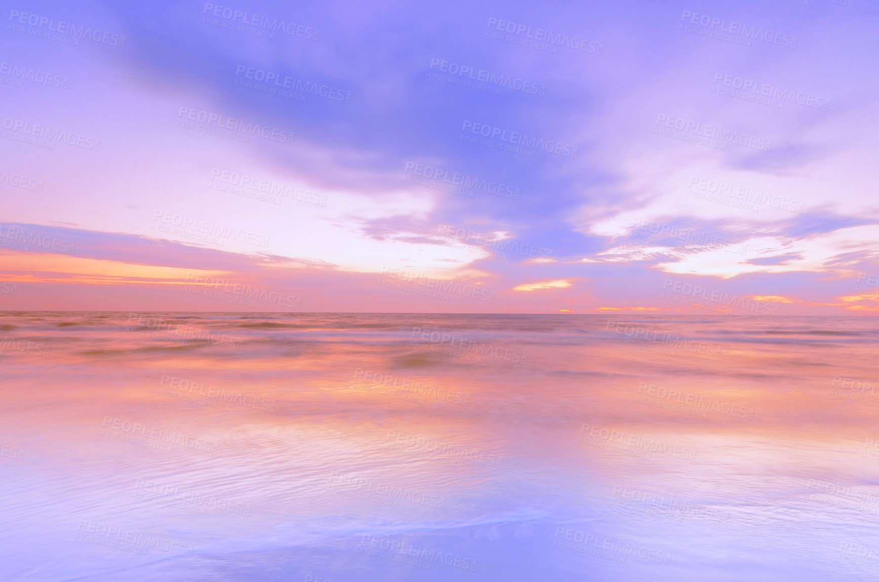 Buy stock photo Calm and peaceful - beach and ocean