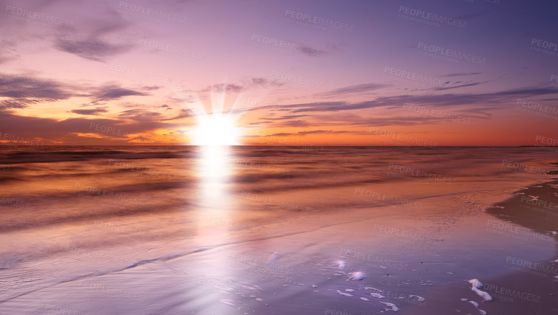 Buy stock photo Calm and peaceful - beach and ocean