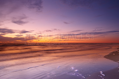 Buy stock photo Calm and peaceful - beach and ocean