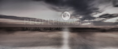 Buy stock photo Calm and peaceful - beach and ocean