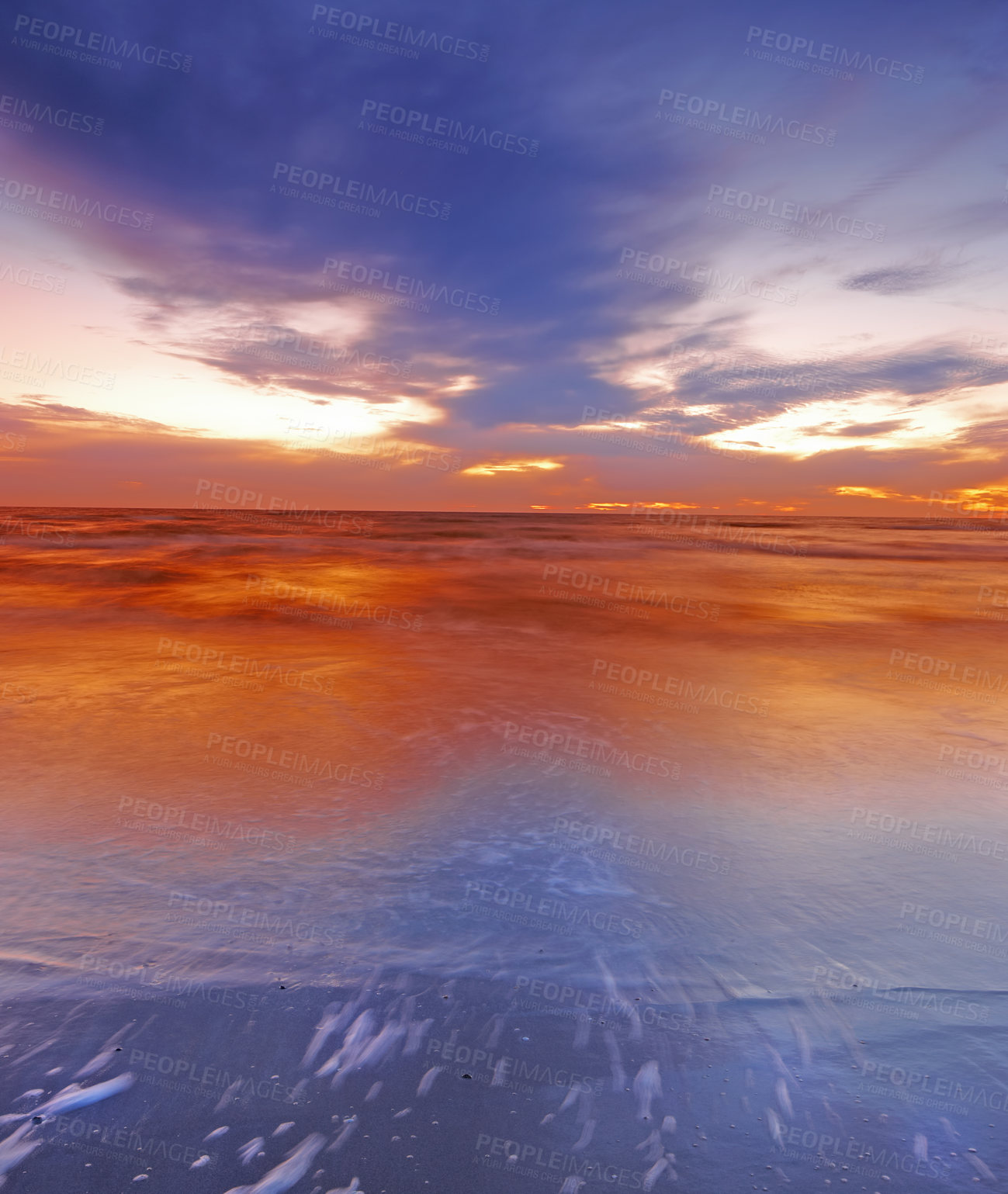 Buy stock photo Calm and peaceful - beach and ocean