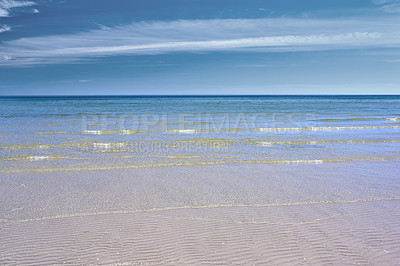 Buy stock photo Calm and peaceful - beach and ocean