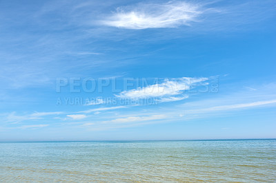 Buy stock photo Calm and peaceful - beach and ocean