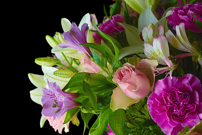 Colourful bouquet of flowers