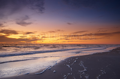 Buy stock photo Beach and coast in calm weather