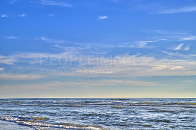 Buy stock photo Beach and coast in calm weather