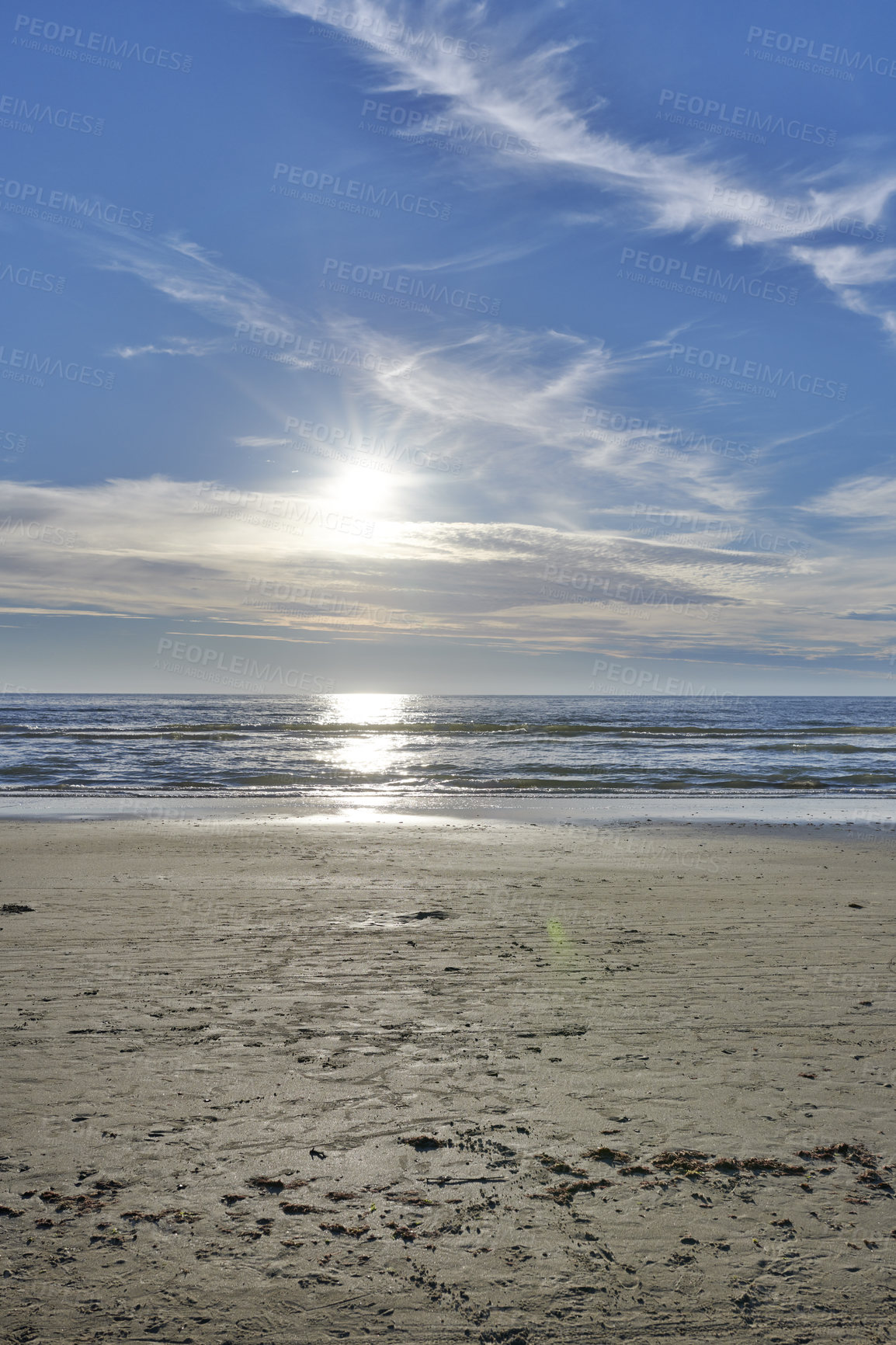 Buy stock photo Beach and coast in calm weather