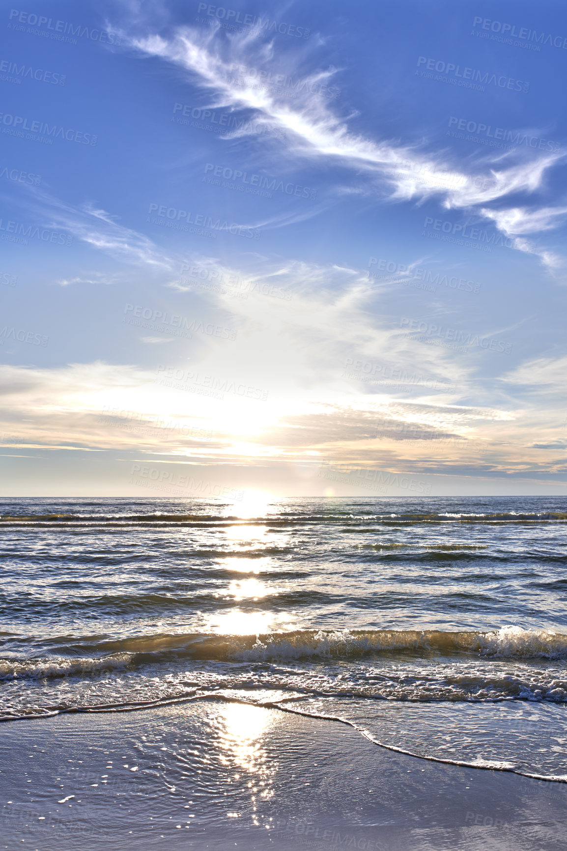 Buy stock photo Beach and coast in calm weather