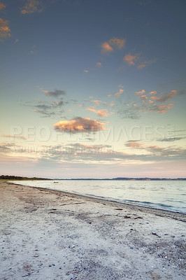 Buy stock photo Beach and coast in calm weather