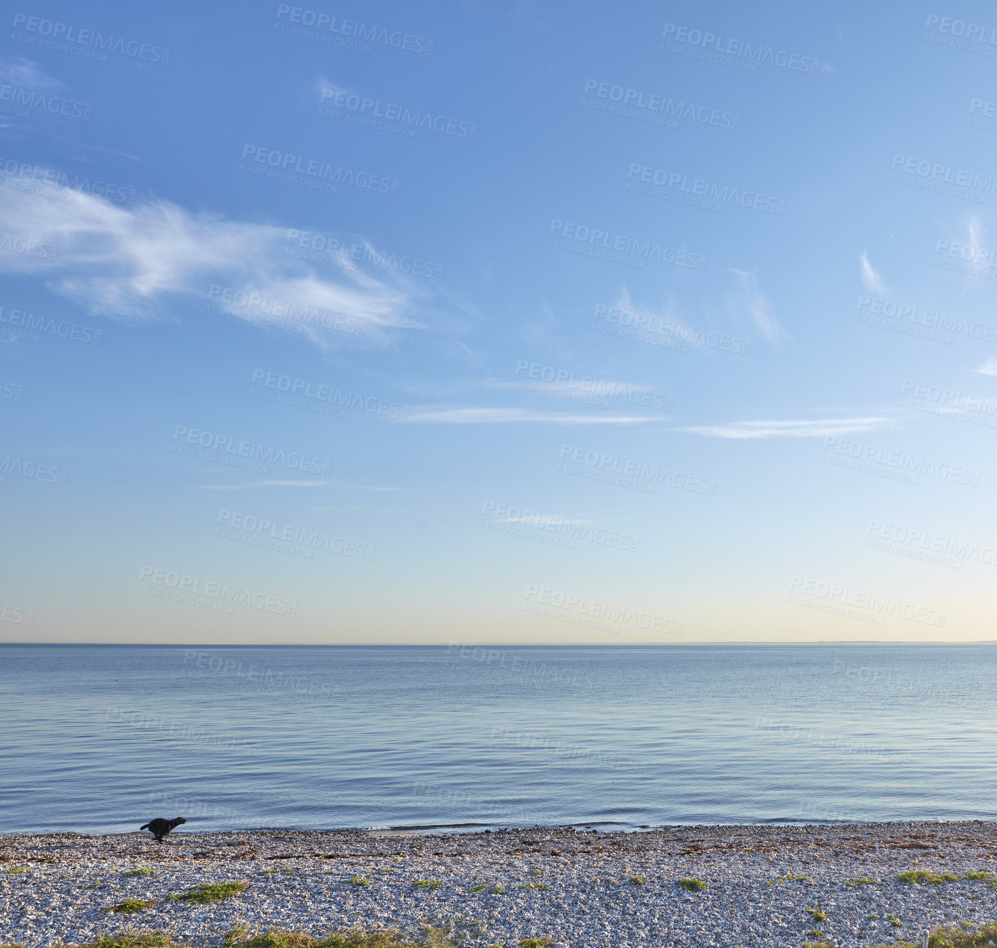 Buy stock photo Beach and coast in calm weather