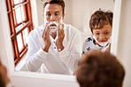 Teaching your kid to shave is no small task