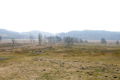 Buy stock photo A photo of farmland in autumn