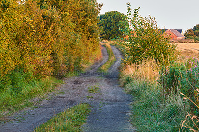 Buy stock photo A photo of farmland in autumn