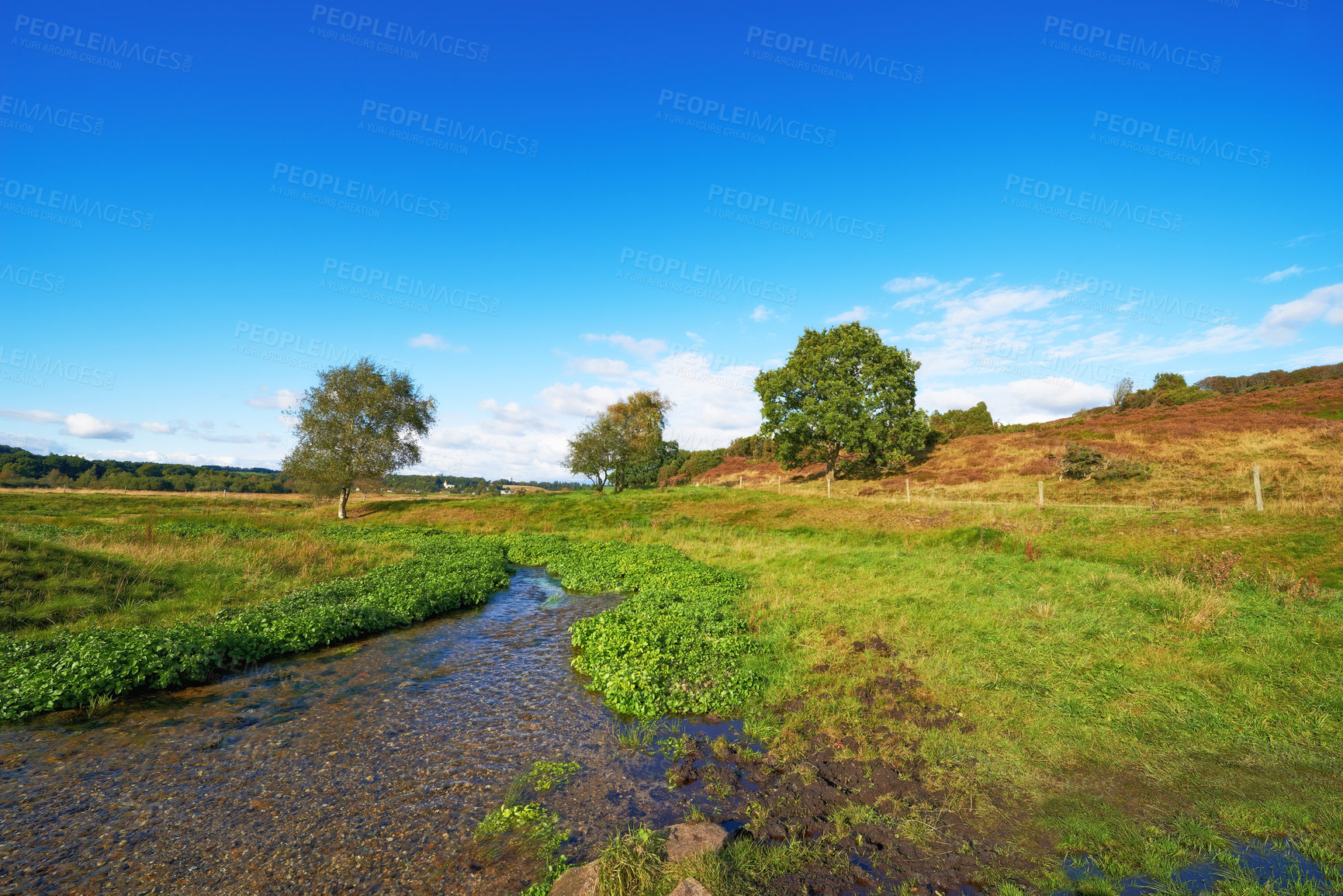 Buy stock photo A photo of farmland in autumn