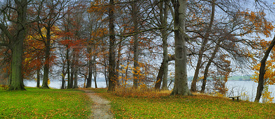 Buy stock photo A photo of farmland in autumn