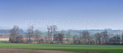 Buy stock photo A photo of farmland in autumn