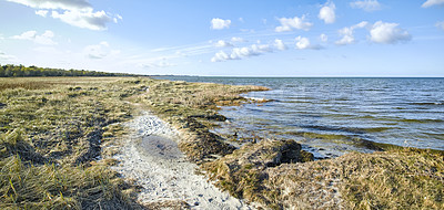 Buy stock photo The east coast of Jutland facing Kattegat