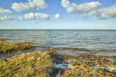 Buy stock photo The east coast of Jutland facing Kattegat