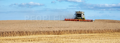 Buy stock photo Farmland ready for harvesting