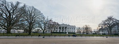 Buy stock photo Shot of the White House in Washington DC