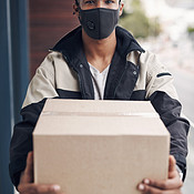 Delivering your goods safe and without delay | Buy Stock Photo on ...