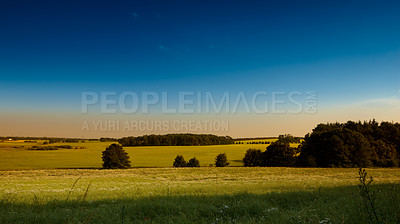 Buy stock photo Farmland ready for harvesting