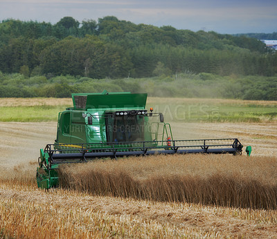 Buy stock photo Farmland ready for harvesting