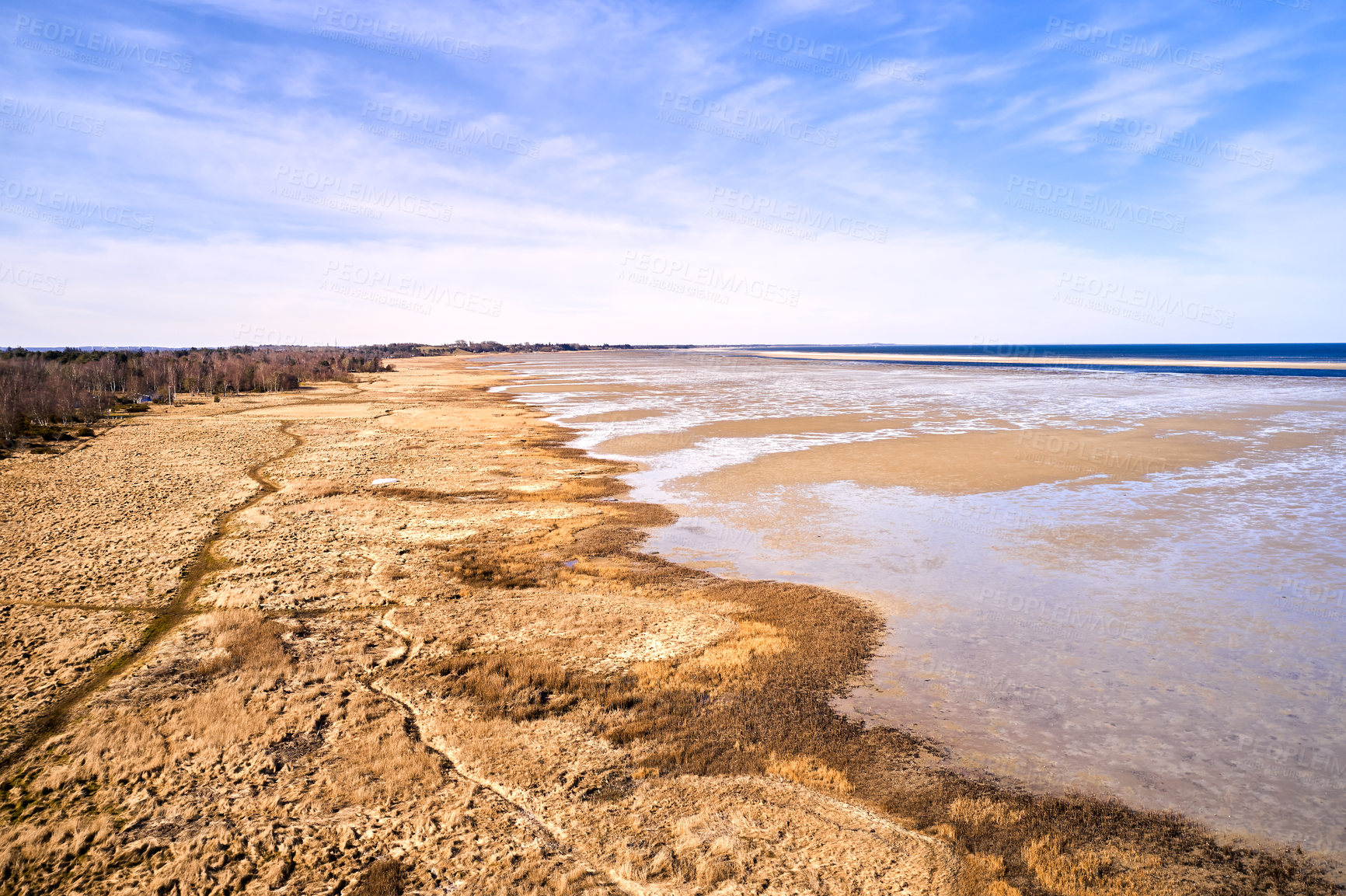 Buy stock photo The east coast of jutland facing Kattegat