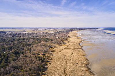 Buy stock photo The east coast of Jutland facing Kattegat