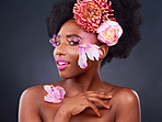 A woman feels prettier with a flower in her hair