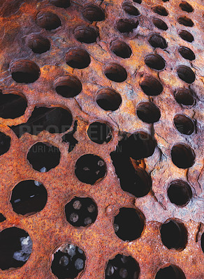 Buy stock photo Rusty machine  parts 
